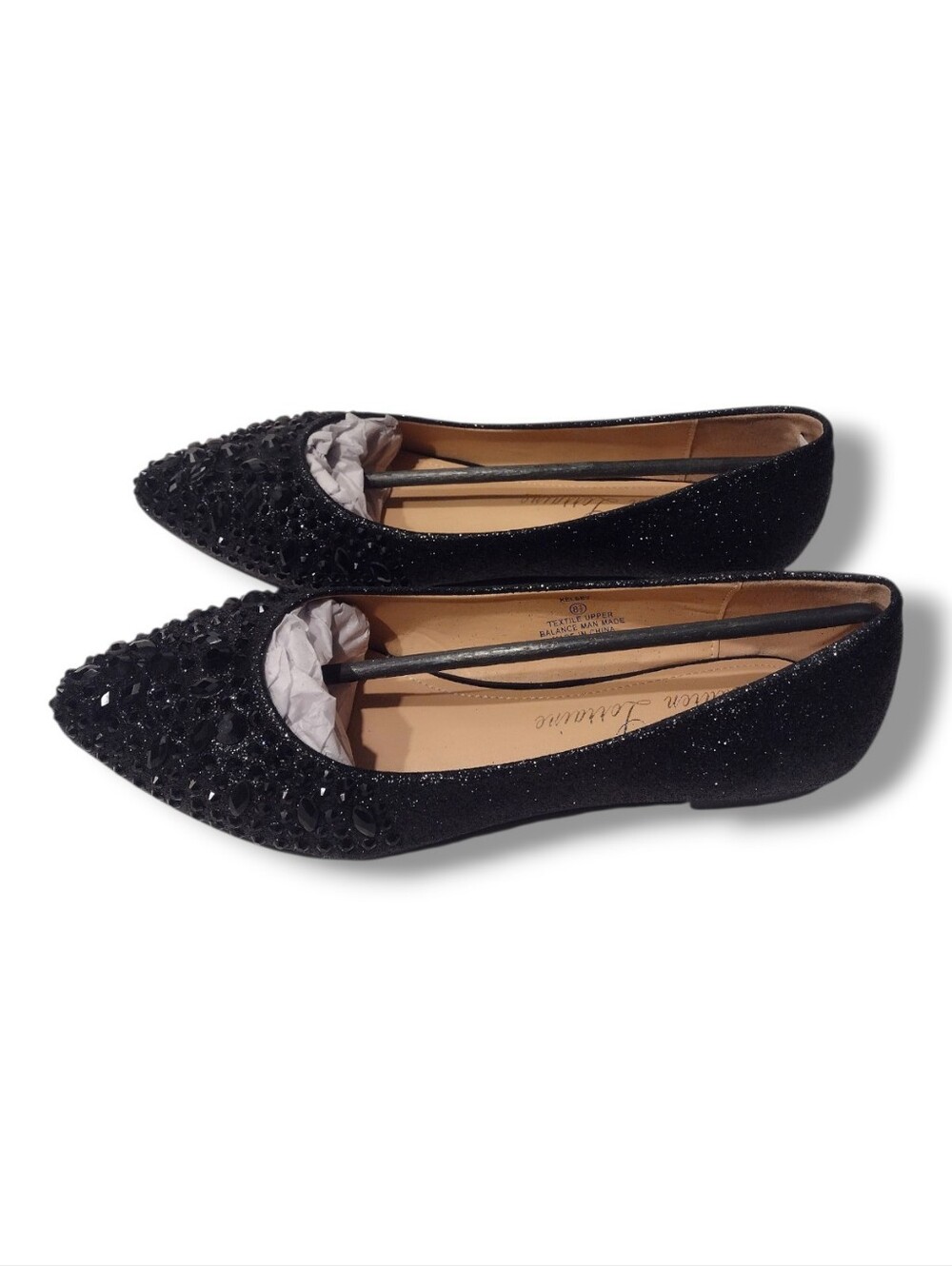 Lauren Lorraine KELSEY-2 Flat Rhinestone Ballet Slip-On Shoe - Picture 6 of 8